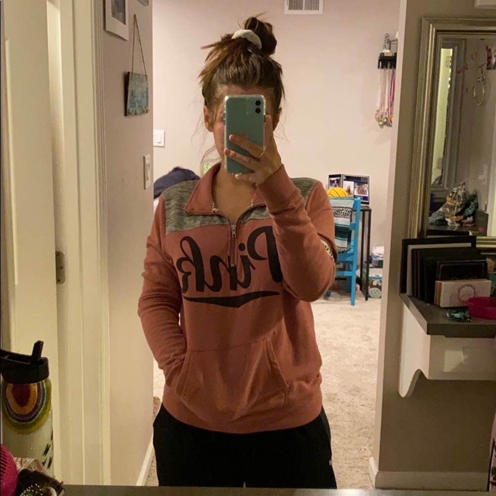 Half zip-up sweater
